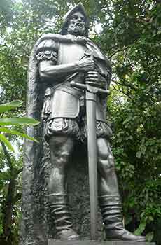 statue of a conquistador